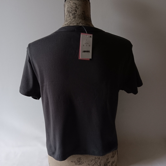 Greatful Dead Halloween 1970 women's black short sleeve cropped t shirt size L - Picture 2 of 10